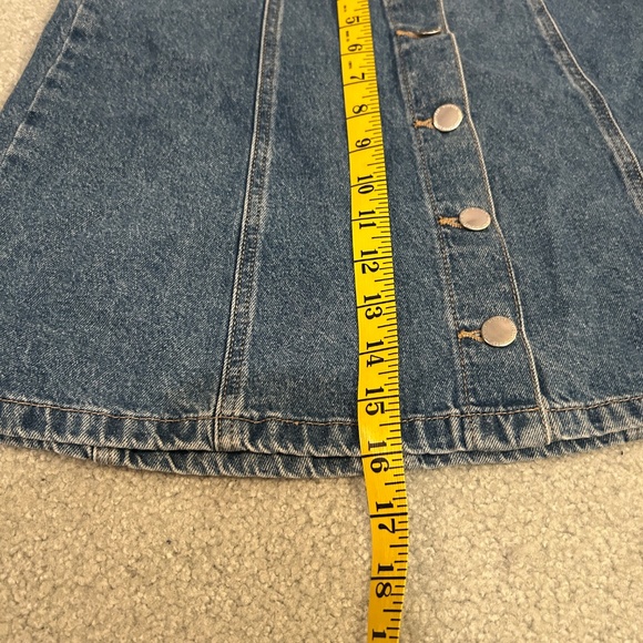 Divided by H&M Denim Flare Button-down Skirt Size 2 - Picture 2 of 6